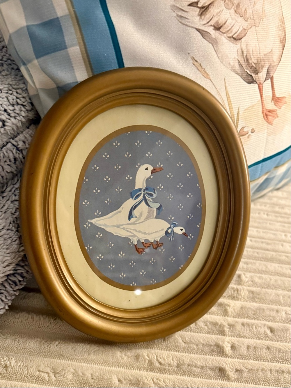 Gold Oval Goose Picture Frame - Home Accents